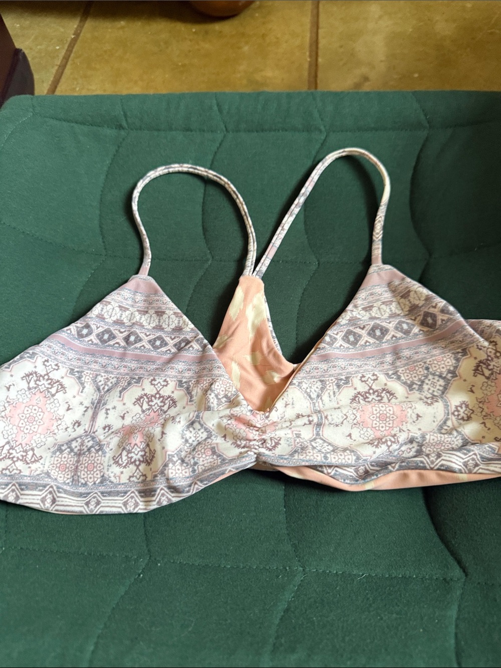 Women's Pink Patterned bikini top Lspace